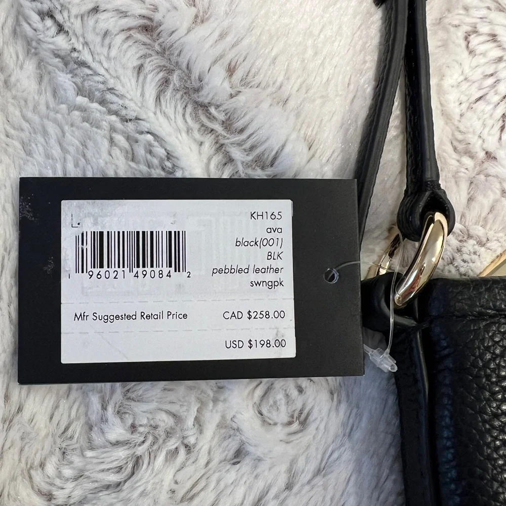 Brand new!  Kate Spade Black Leather Crossbody Bag - Picture 11 of 13